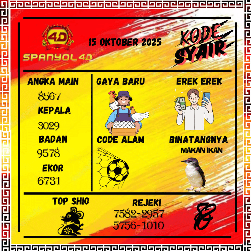 Kode Syair Spanyol4D Pools - Oktober Pools