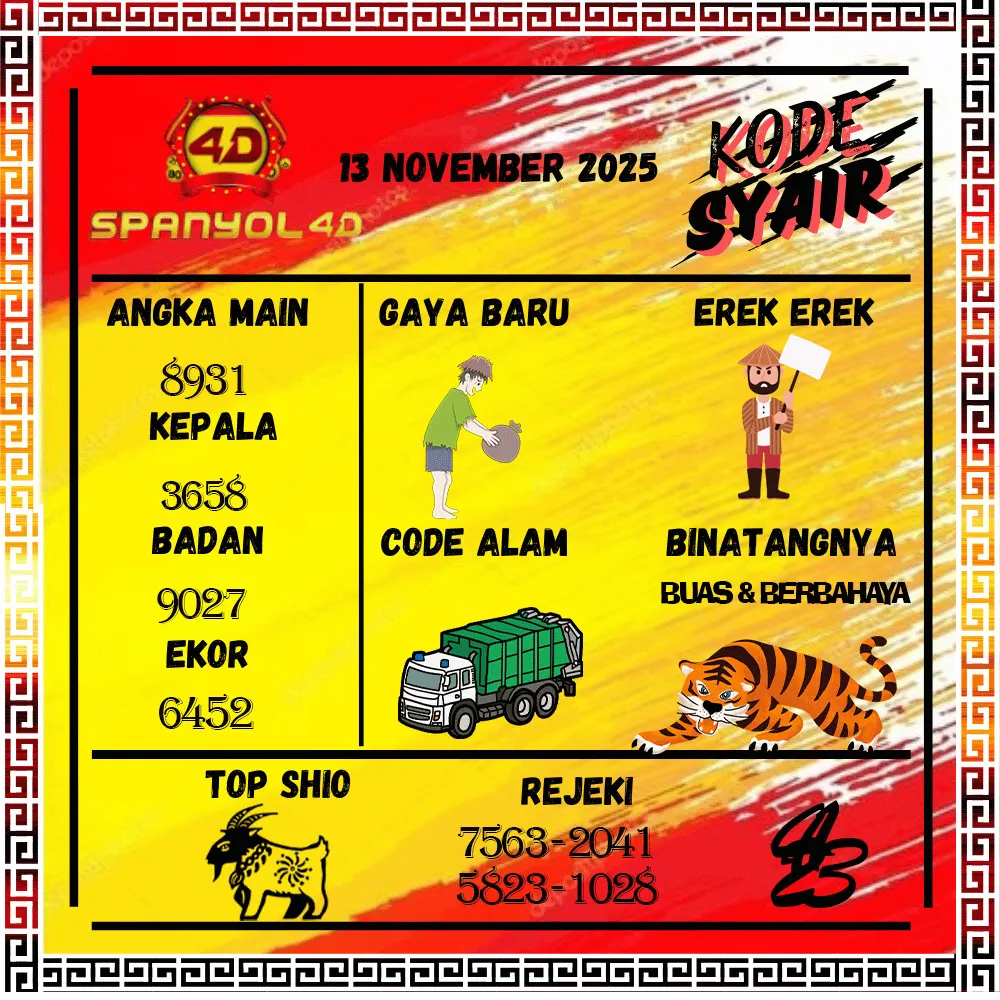 Kode Syair Spanyol4D Pools - November Pools