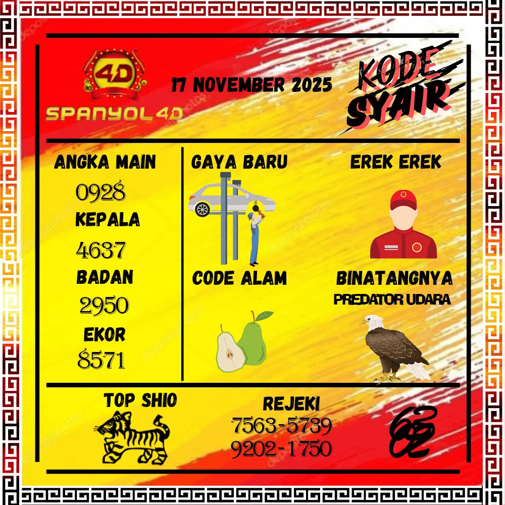 Kode Syair Spanyol4D Pools - November Pools