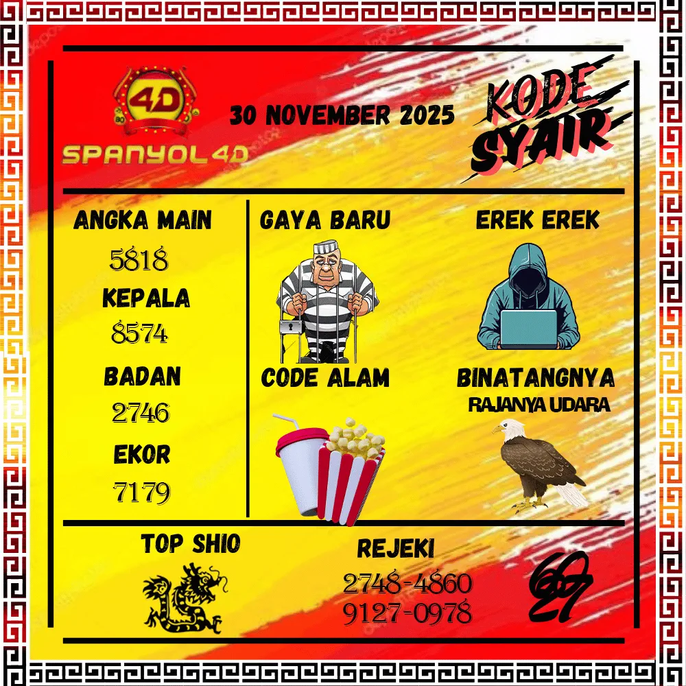 Kode Syair Spanyol4D Pools - November Pools