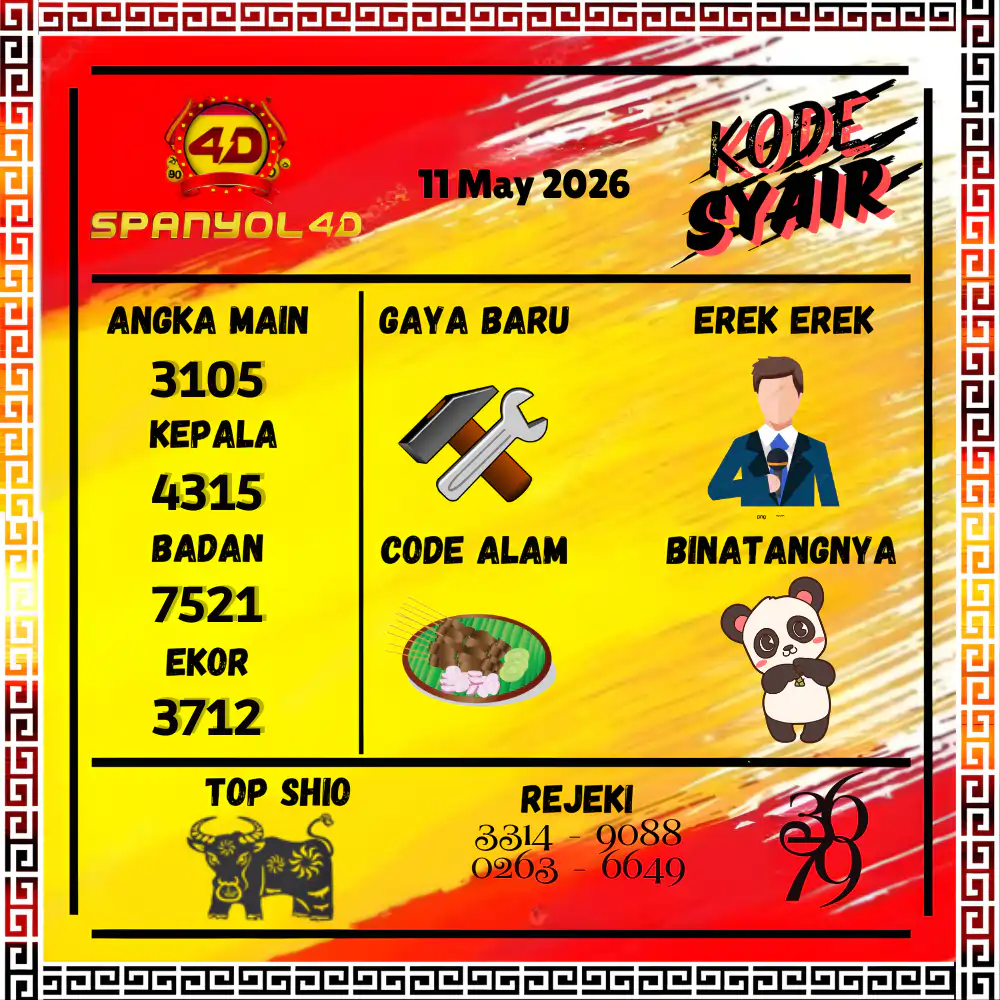 Kode Syair Spanyol4D Pools Mei 2026