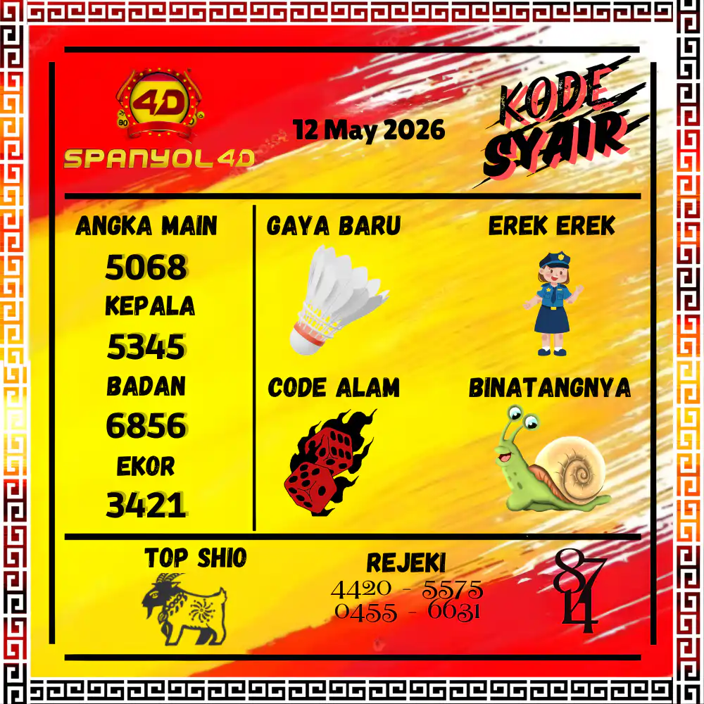 Kode Syair Spanyol4D Pools Mei 2026