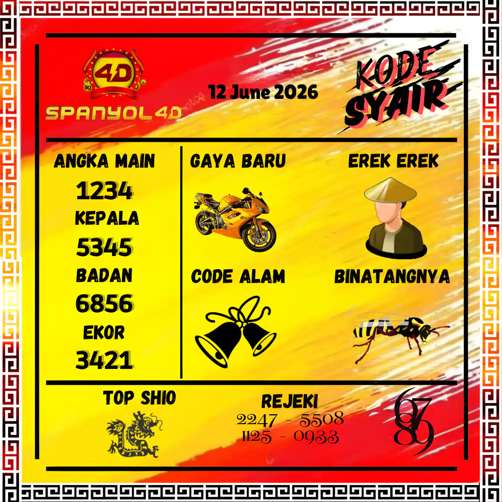 Kode Syair Spanyol4D Pools Juni 2026