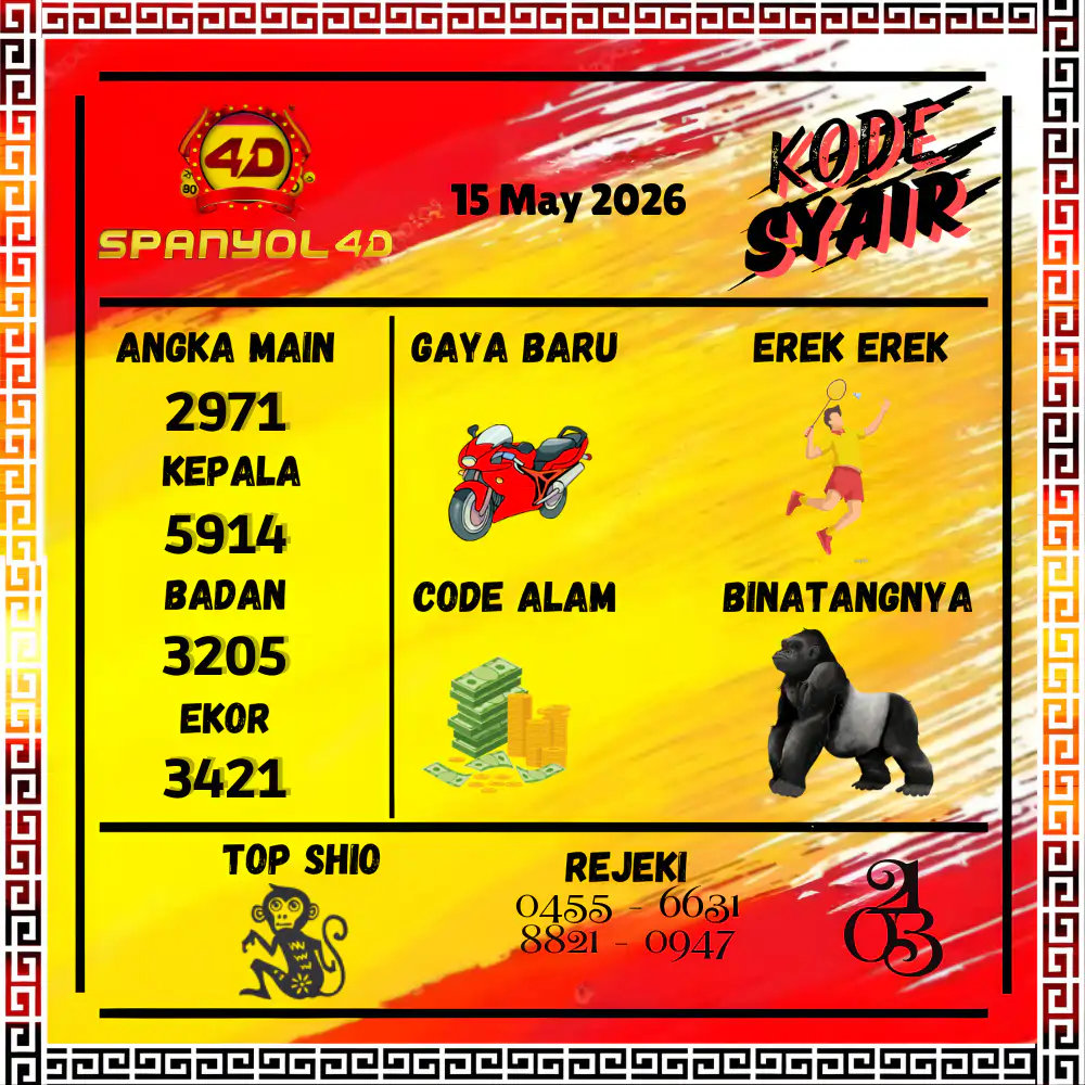 Kode Syair Spanyol4D Pools Mei 2026
