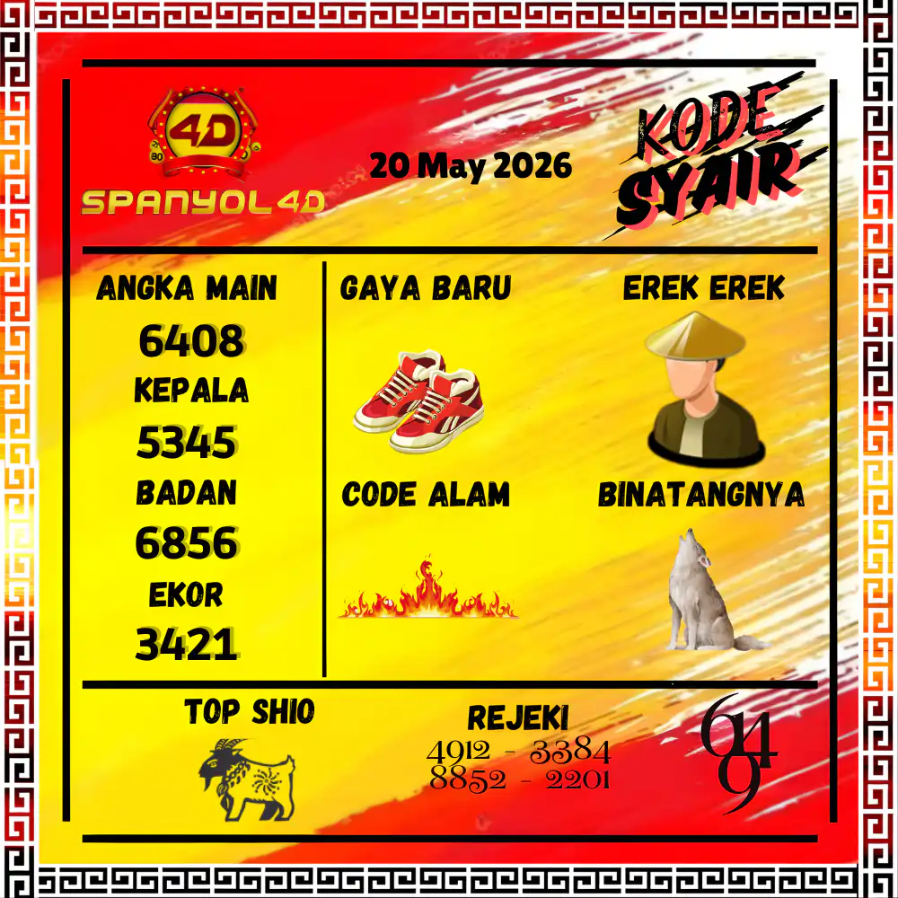 Kode Syair Spanyol4D Pools Mei 2026
