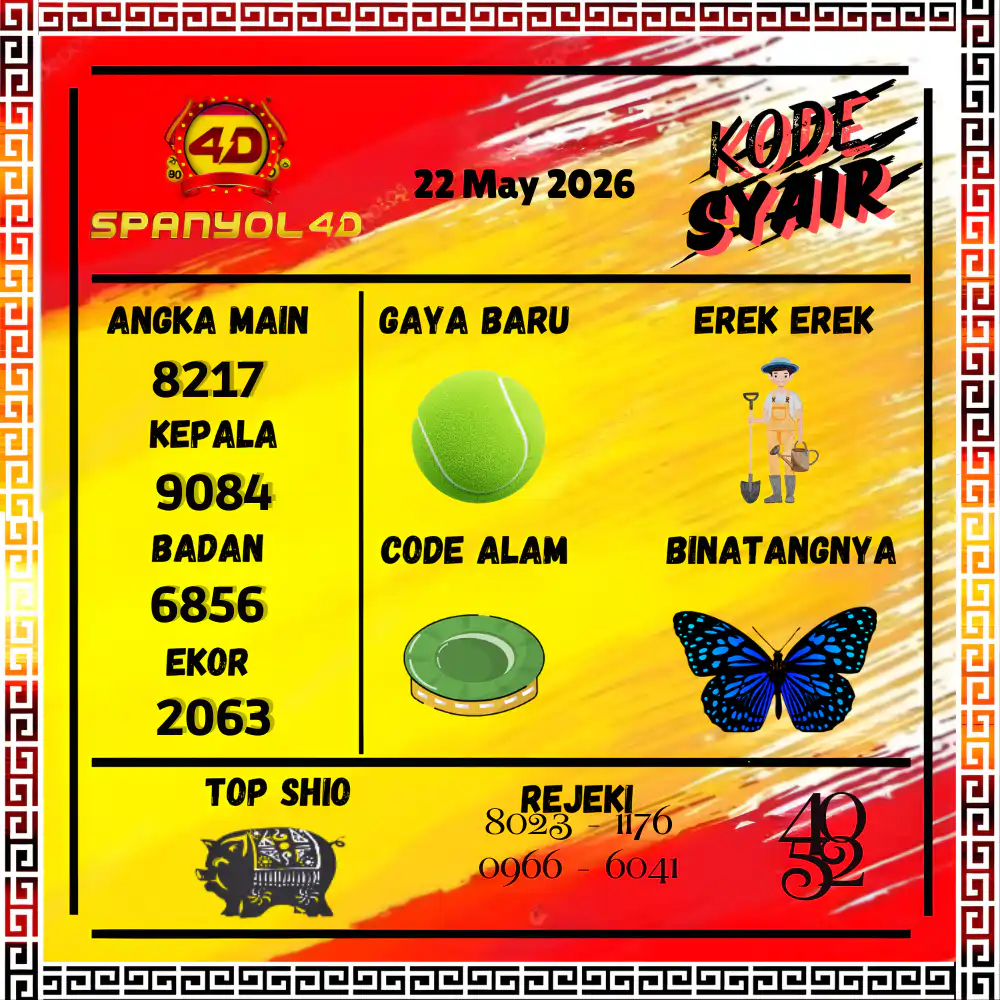 Kode Syair Spanyol4D Pools Mei 2026

