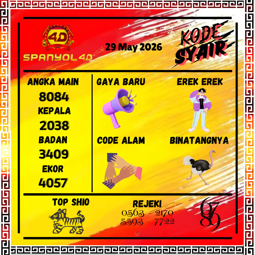 Kode Syair Spanyol4D Pools Mei 2026
